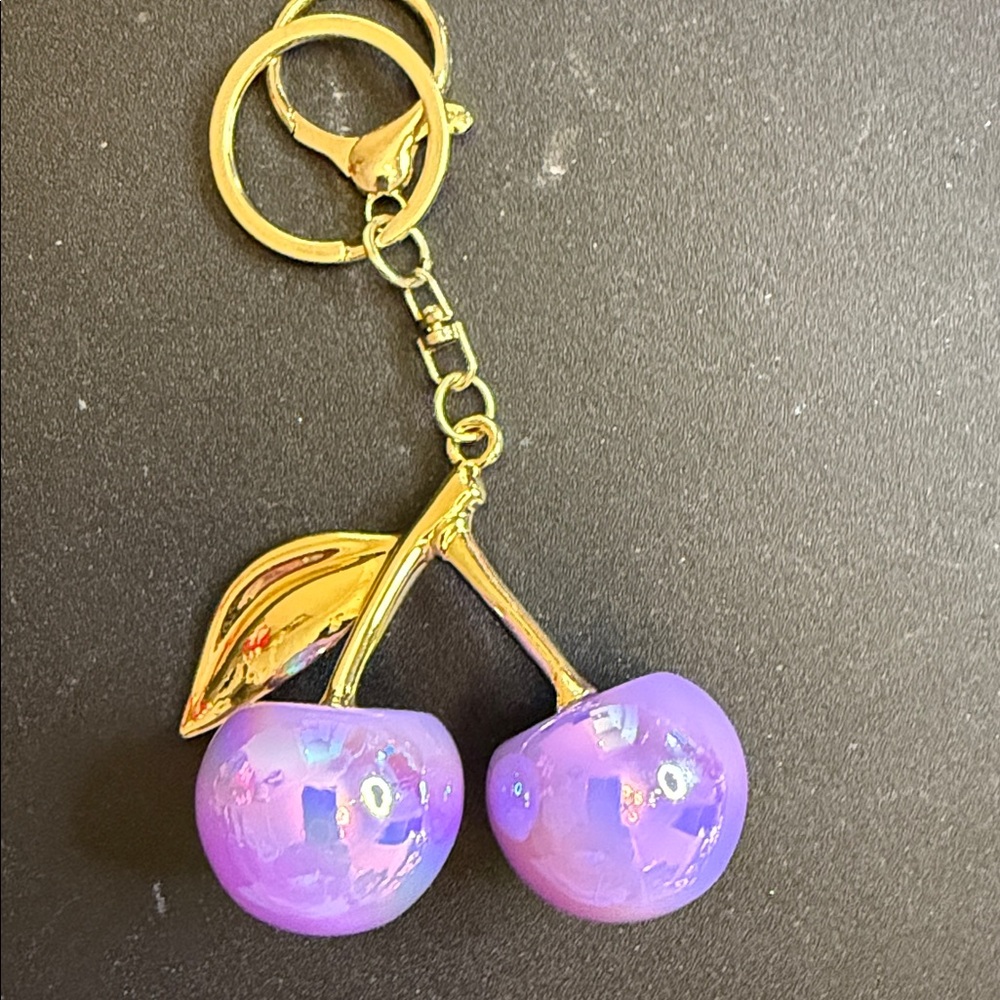 Cherry Bag Charm/Key Chains Large Various Colors - Picture 4 of 8